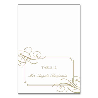 Classic Gold Frame Luxury Place Card