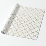 Classic Gold Geometric Abstract Pattern Wedding Wr Wrapping Paper<br><div class="desc">Wedding gift-giving in a faux gold geometric abstract pattern makes an awesome presentation.  Ideal for newlyweds,  bridal showers,  wedding showers,  new homes,  engagement showers,  and more.</div>