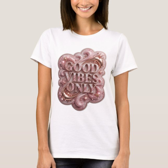 Classic Gold GOOD VIBES ONLY Tee (Front)
