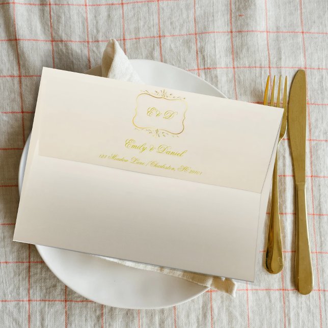 Classic Gold Look Wedding Envelope (Creator Uploaded)