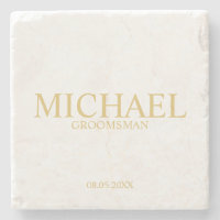 Classic Gold Personalised Groomsman