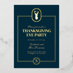 Classic Gold Stag Thanksgiving Eve Party