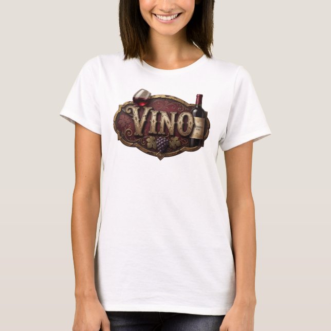 Classic Gold VINO Statement Tee (Front)