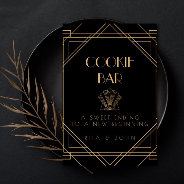 Classic Gold Vintage Cookie Table Wedding Sign (Creator Uploaded)