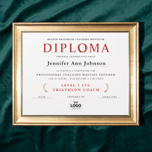 Classic Gold Wreath Certificate Graduation Diploma
