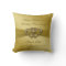 Classic Golden 50th Anniversary Throw Pillow