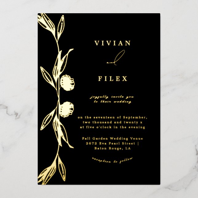 Classic Golden Mini floral capsule Wedding (Front)