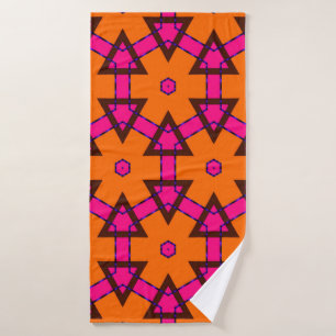 classic golden pattern. golden ornament in arabian bath towel