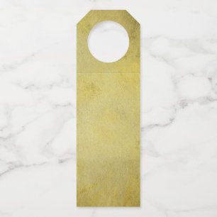 Classic Golden Texture Template Bottle Tag