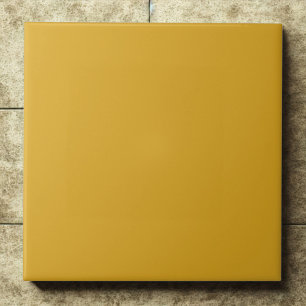 Classic Goldenrod #daa520 Rustic Elegance Tile