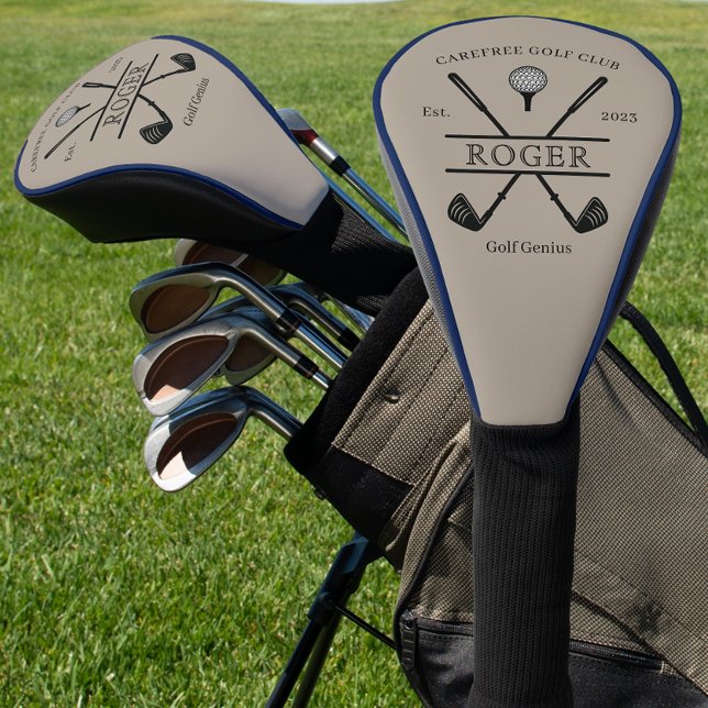 Classic Golf Club Blue Piping Golf Head Cover (Creator Uploaded)