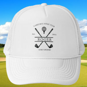 Classic Golf Club Name Trucker Hat