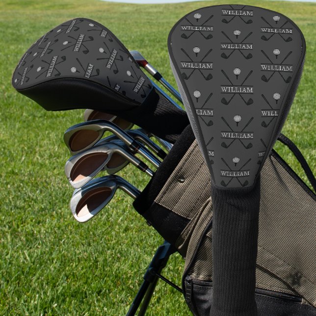 Classic Golf Club Player Name Grey Golf Head Cover (Creator Uploaded)