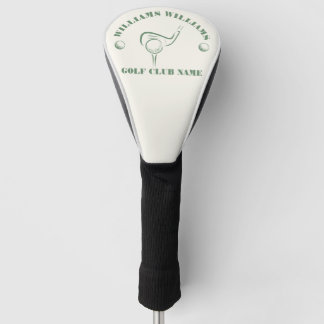 Classic Golf Club Player Name Head Cover