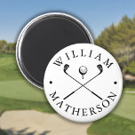 Classic Golf Clubs Custom Name Golf Ball Marker Magnet<br><div class="desc">Personalise the name to create a classic and stylish golf gift. Ideal for individuals,  golf clubs and as a company gift.
Designed by Thisisnotme©</div>