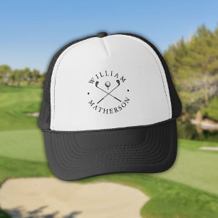 Classic Golf Clubs Personalised Name Trucker Hat