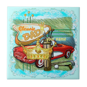 Classic Golf Dad Tile