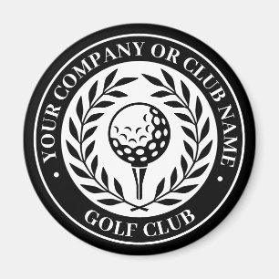 Classic Golf Magnet Custom Name Black Gift
