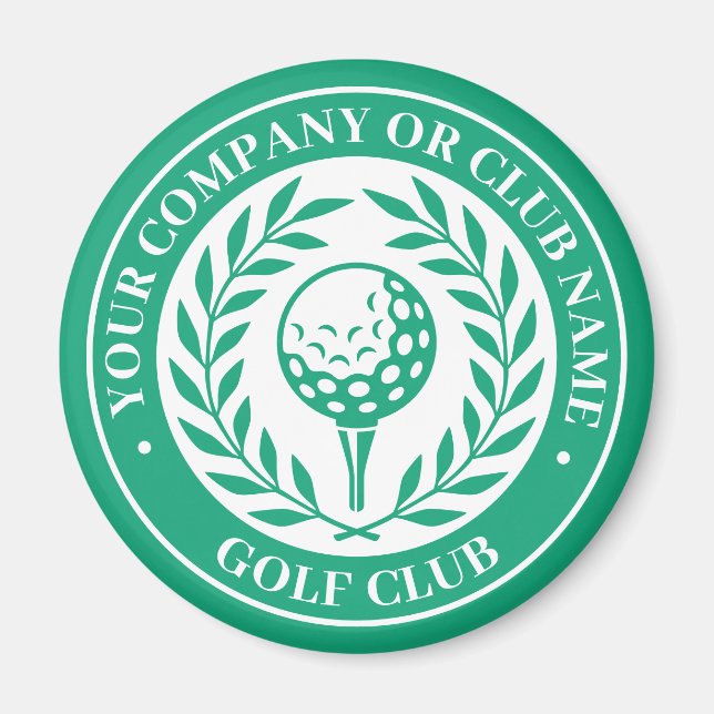 Classic Golf Magnet Custom Name Green Gift (Front)