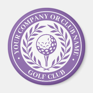 Classic Golf Magnet Custom Name Purple Gift