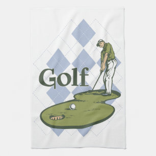 Classic Golf Tea Towel