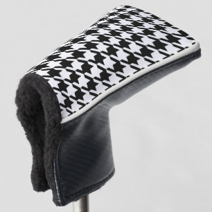 Classic Golfer Black Pepita Houndstooth Pattern  Golf Head Cover