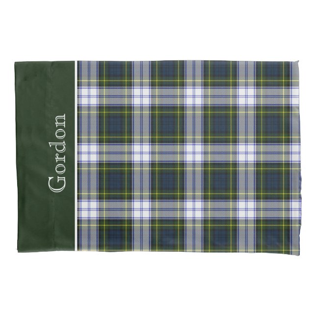Classic Gordon Dress Tartan Plaid Pillow Case (Front)