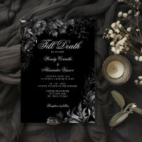 Classic Gothic Black 'Till Death Wedding