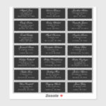 Classic Gothic Black Wedding Guest Address Sticker<br><div class="desc">Introducing the timeless allure of our Classic Gothic Black Wedding Guest Address Sticker design, where elegance meets the ethereal. An enchanting touch of dark romance adorned with intricate botanical motifs, featuring black backgrounds embellished with lush peonies and delicate roses that exude a moody sophistication perfect for your special day. Offering...</div>