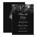 Classic Gothic Black Wedding Save The Date