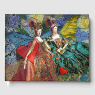 Classic Gothic Gemini Whimsical Butterfly Woman Guest Book