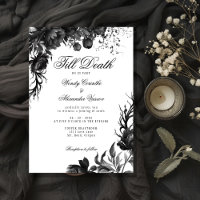 Classic Gothic White 'Till Death Wedding
