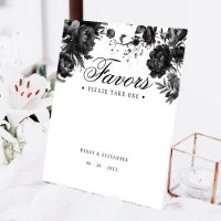 Classic Gothic White Wedding Favours