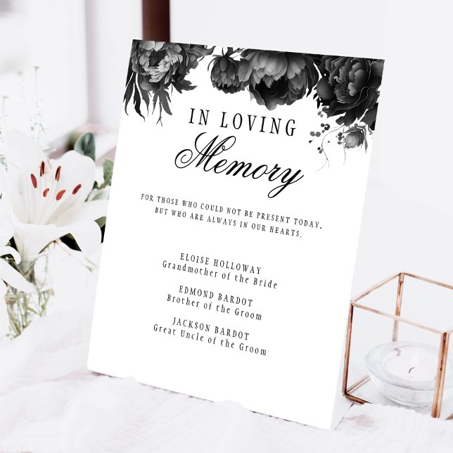 Classic Gothic White Wedding Memorial Pedestal Sign (Creator Uploaded)