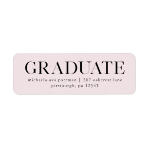 Classic Graduate Mailing Label