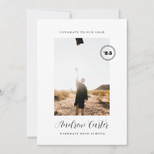 Classic Graduation Announcement for High Schooler