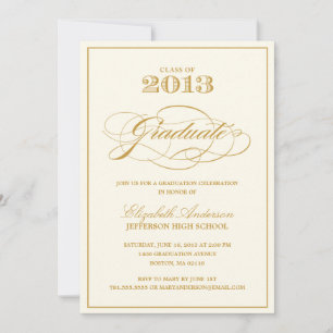 Classic Graduation Invitation