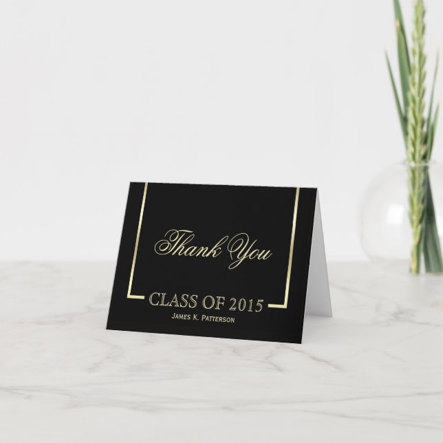 Classic Graduation Thank You Cards (Front)