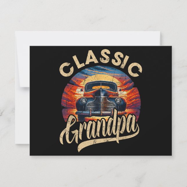 Classic Grandpa Funny Saying Car Lover Men Dad Pap (Front)