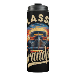 Classic Grandpa Funny Saying Car Lover Men Dad Pap Thermal Tumbler