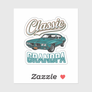 Classic Grandpa Vintage Car T-Shirt Design_1