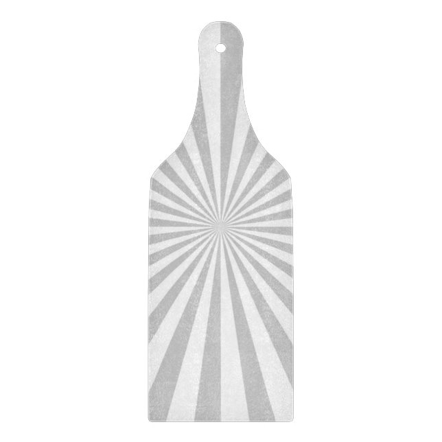 Classic Gray Burst Spinning Wheel Customize This! Cutting Board (Front)