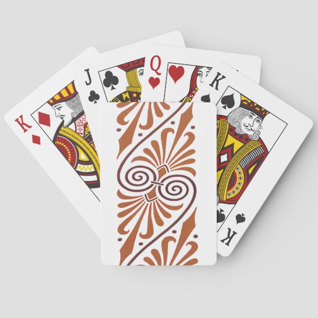 Classic Greek Elegance Neutral  Playing Cards (Back)