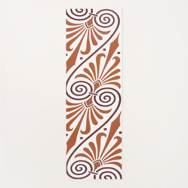 Classic Greek Elegance Neutral  Yoga Mat (Front)