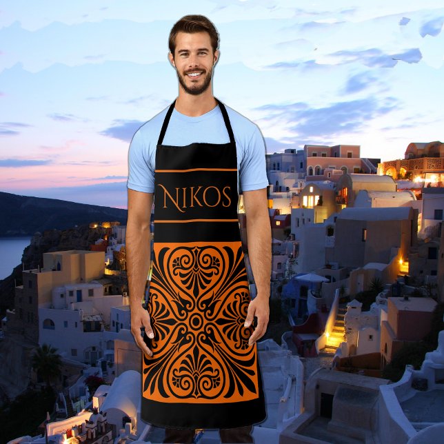 Classic Greek Inspired Personalised Apron (Creator Uploaded)