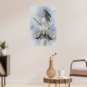 Classic Greek Statue Athena Photo Print – Timeless