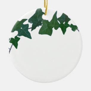 Classic Green English Ivy Ceramic Tree Decoration