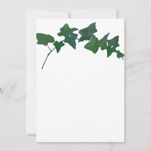 Classic Green English Ivy  Invitation