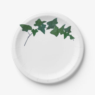 Classic Green English Ivy Paper Plate