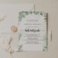 Classic Green Eucalyptus Foliage Bat Mitzvah